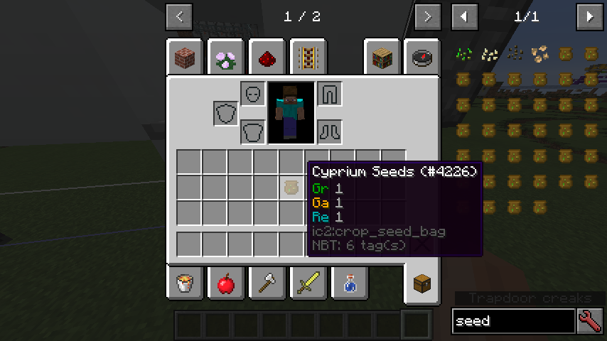 Quick Guide For Obtaining A Specific Seedbag Via Commands Agriculture Engineering Ic Forum